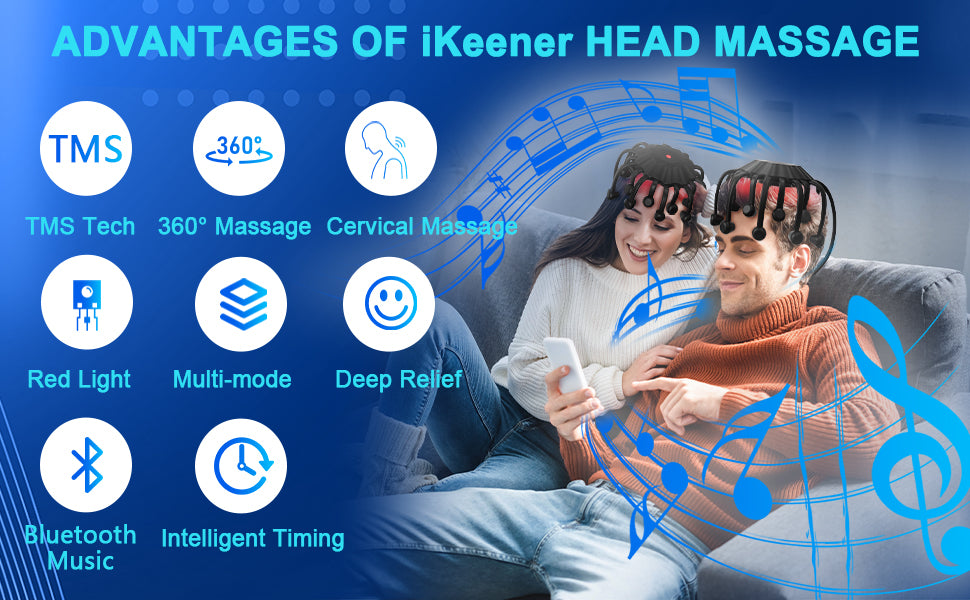 RediGlow™ Smart Head Massager 360°