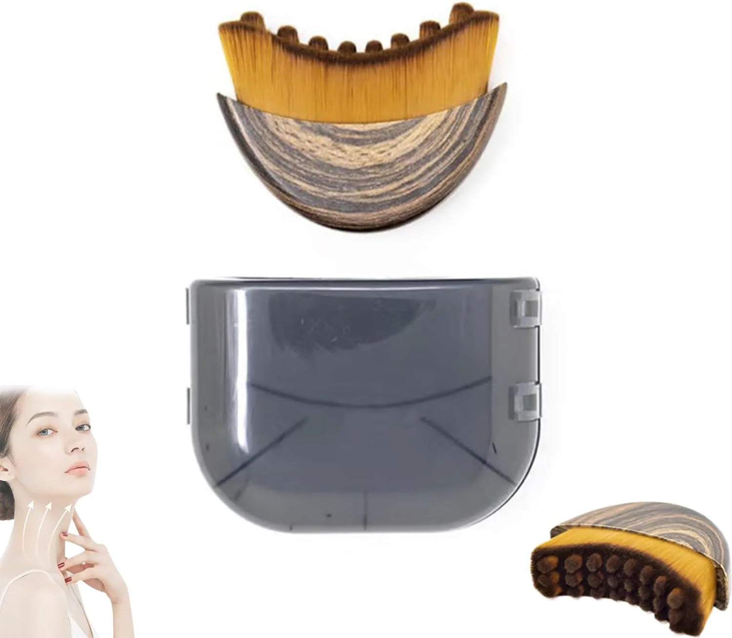 Lymphatic Contour Face Brush with Gua Sha