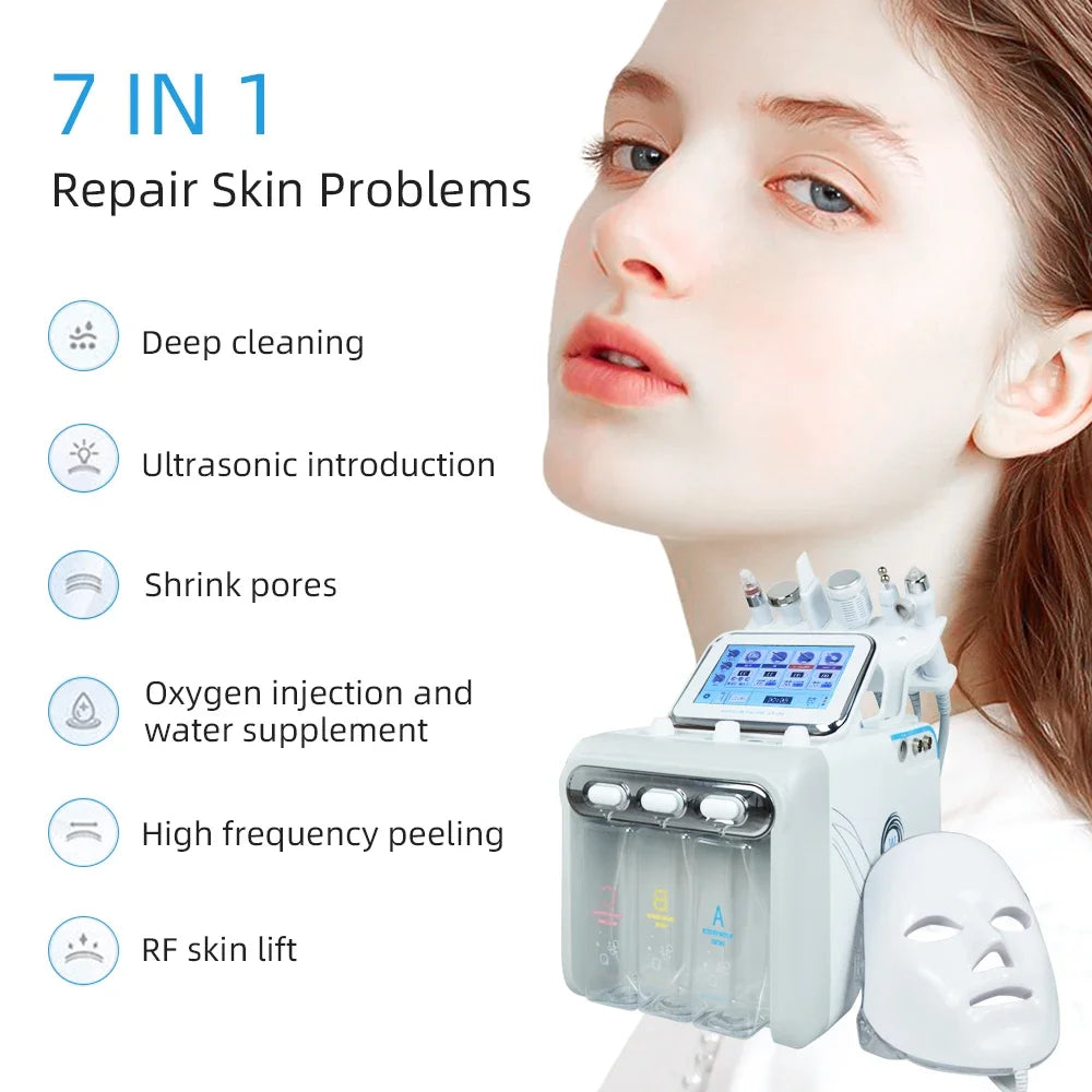Biteezy-Bubble 7-in-1 Facial Spa: Deep Clean + O₂ Infusion + Diamond Peeling