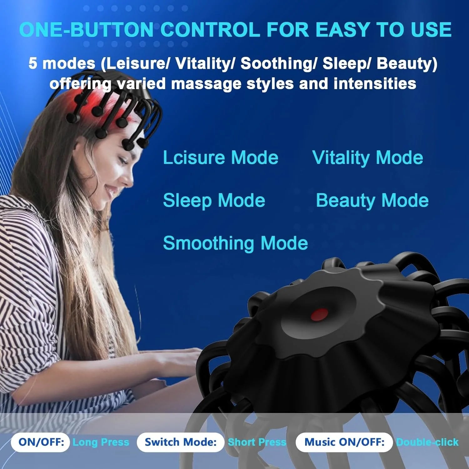 RediGlow™ Smart Head Massager 360°