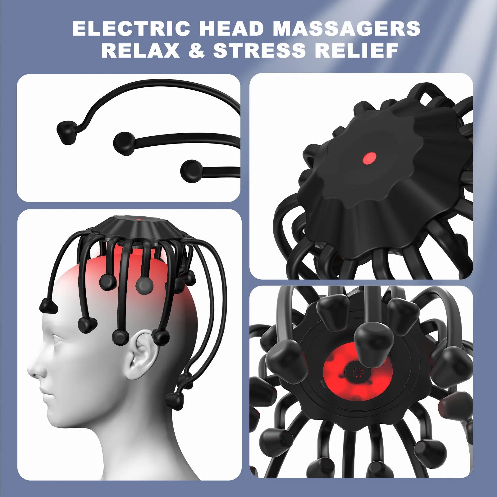 RediGlow™ Smart Head Massager 360°