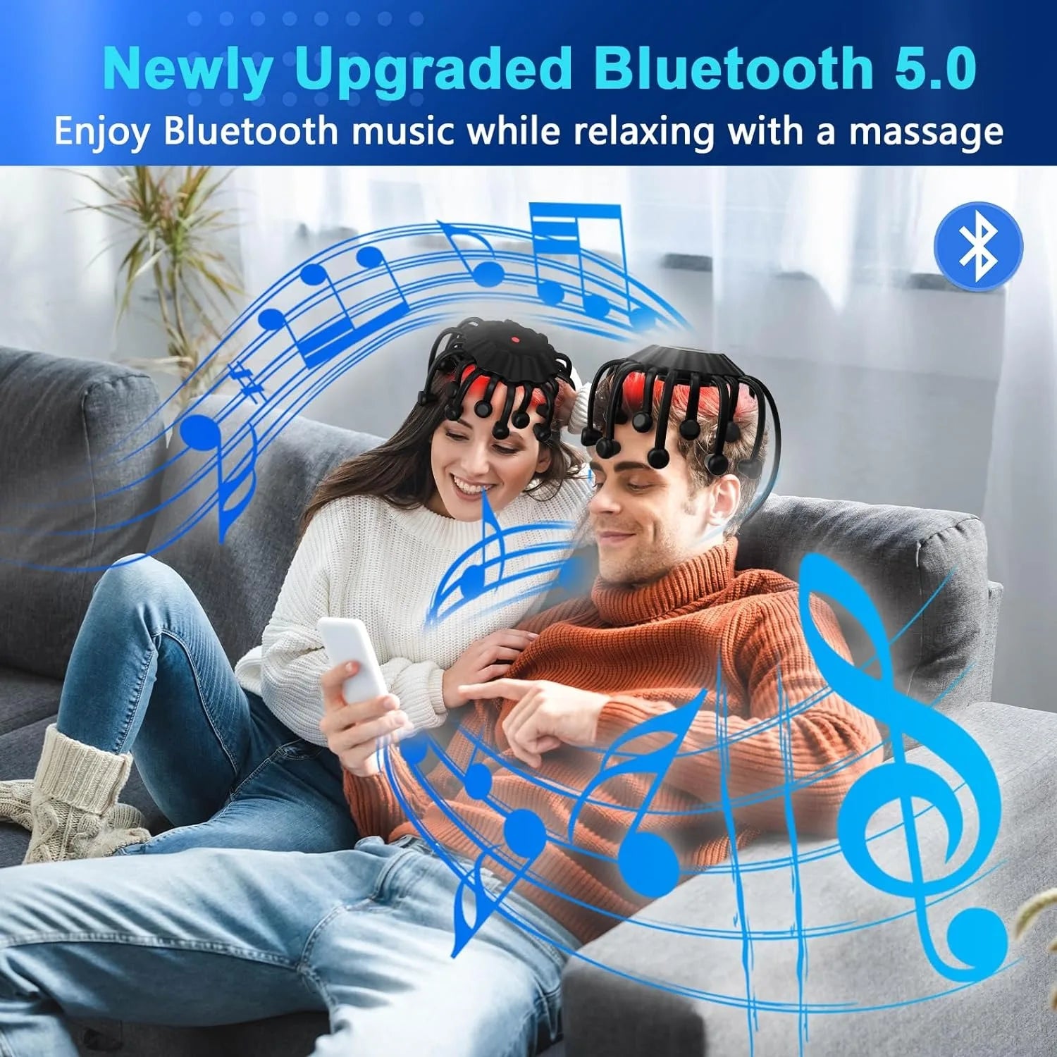 RediGlow™ Smart Head Massager 360°