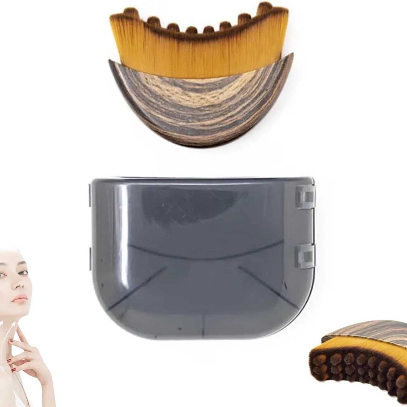 Lymphatic Contour Face Brush with Gua Sha