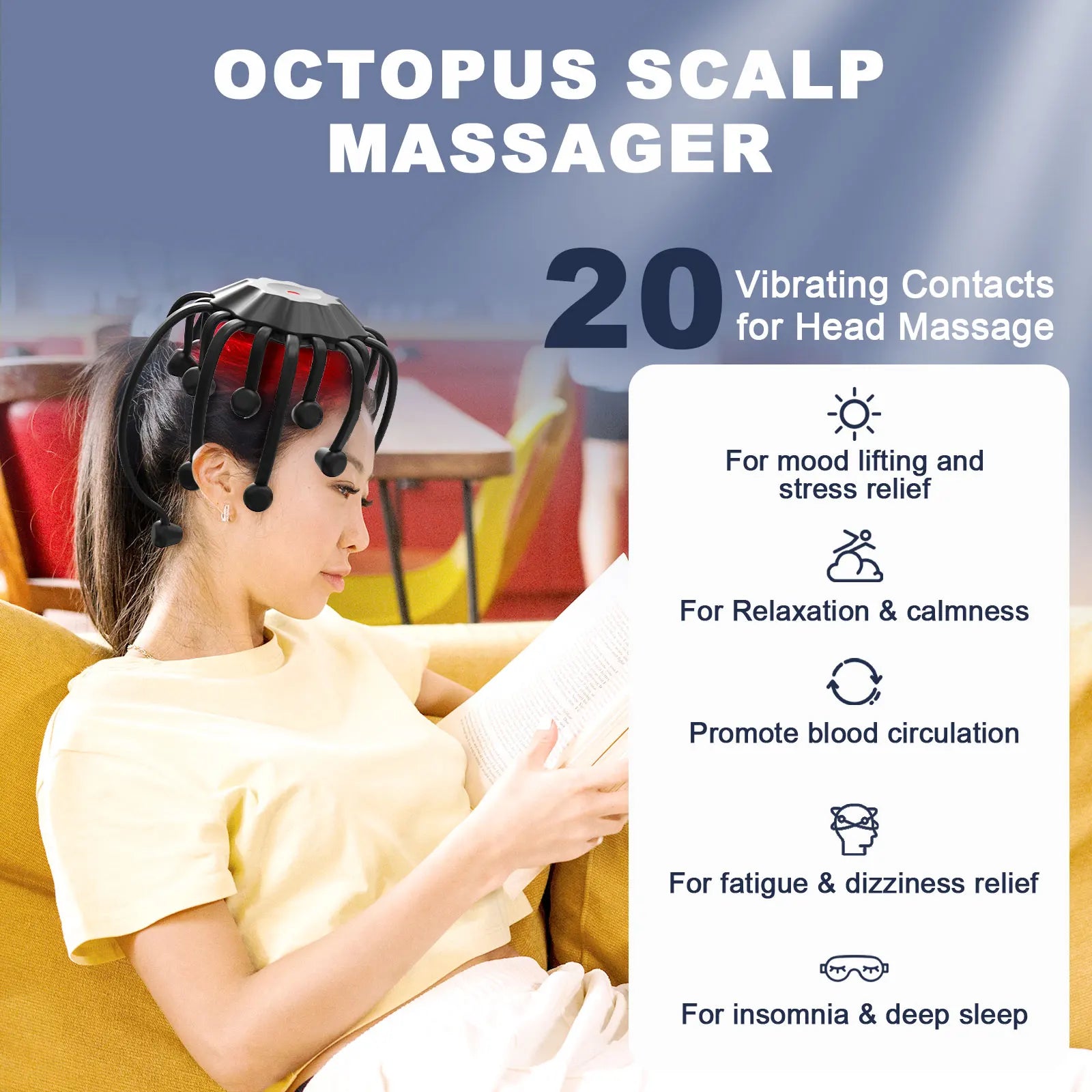 RediGlow™ Smart Head Massager 360°