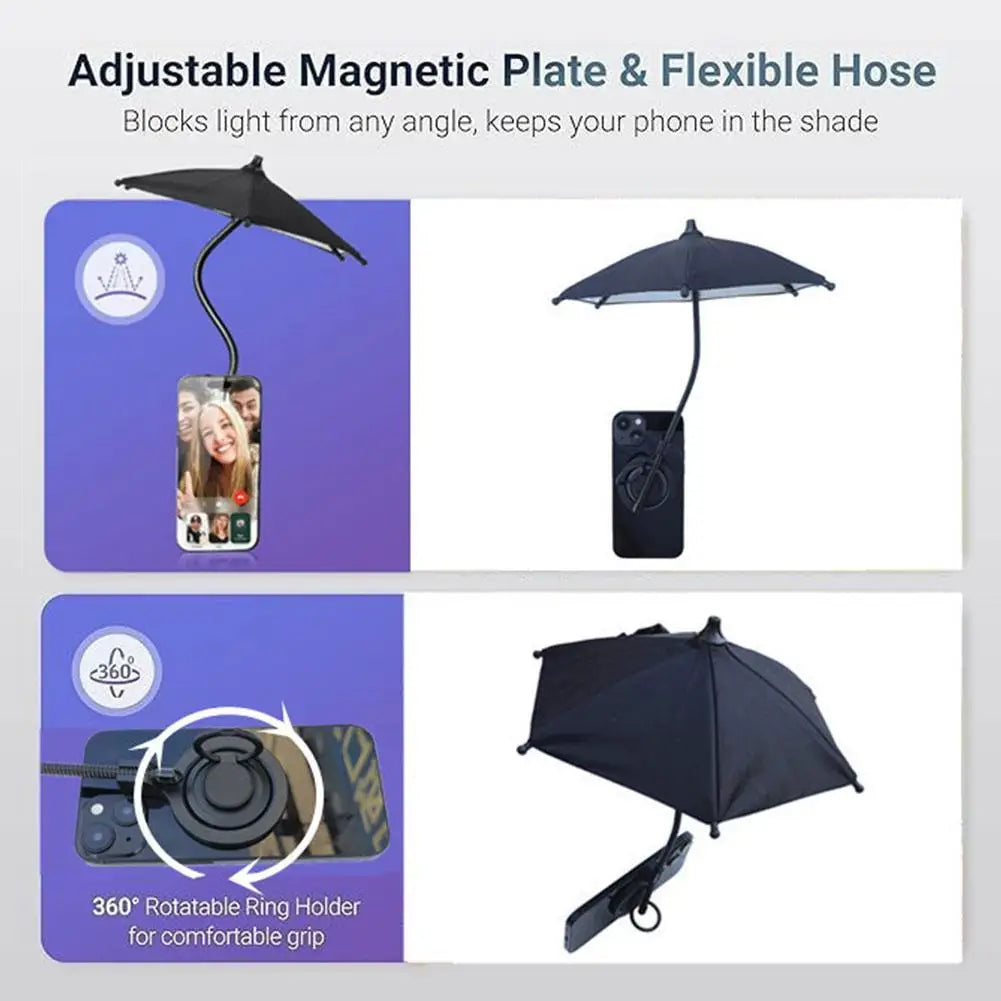 ☀️ Magnetic Phone Umbrella – (Beach &amp; Outdoor Edition)